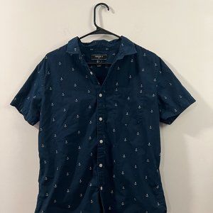Anchor Patterned Men's Shirt
